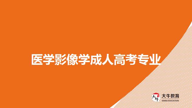 醫(yī)學影像學成人高考專業(yè)