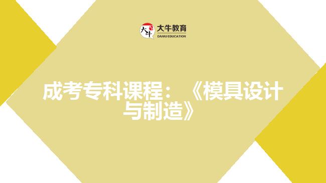 成考?？普n程模具設(shè)計(jì)與制造