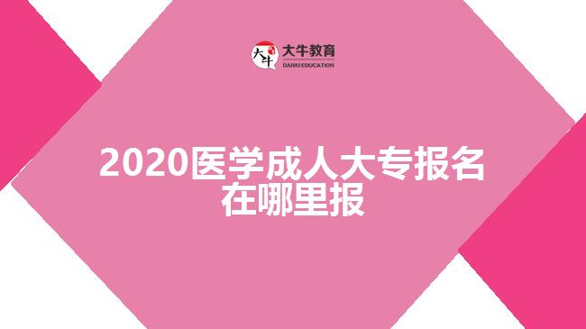 2020醫(yī)學(xué)成人大專(zhuān)報(bào)名在哪里報(bào)