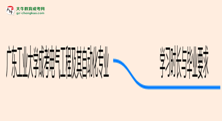 廣東工業(yè)大學(xué)成考電氣工程及其自動(dòng)化專業(yè)需多久完成并拿證？（2025年新）思維導(dǎo)圖