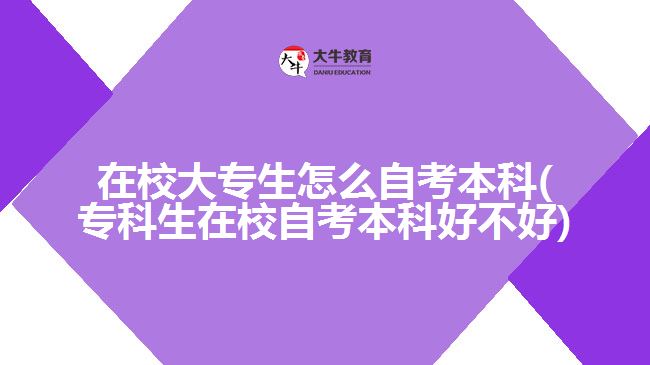 在校大專生怎么自考本科(?？粕谛Ｗ钥急究坪貌缓?