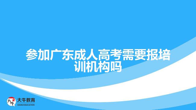 參加廣東成人高考需要報培訓(xùn)機(jī)構(gòu)嗎