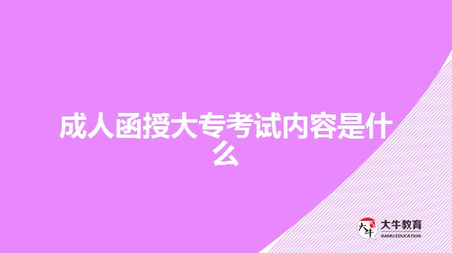 成人函授大?？荚噧热菔鞘裁? width='170' height='105'/></a></dt>
						<dd><a href=