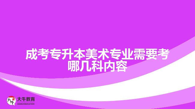 成考專(zhuān)升本美術(shù)專(zhuān)業(yè)需要考哪幾科內(nèi)容