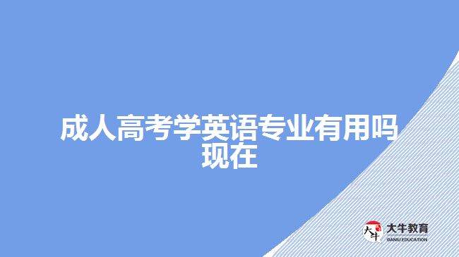 成人高考學(xué)英語(yǔ)專業(yè)有用嗎現(xiàn)在