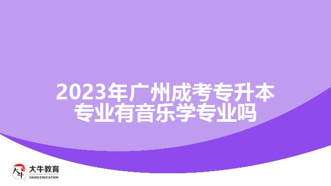 2023年廣州成考專升本專業(yè)有音樂學(xué)專業(yè)嗎