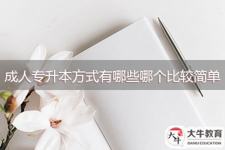 成人專升本方式有哪些哪個(gè)比較簡(jiǎn)單