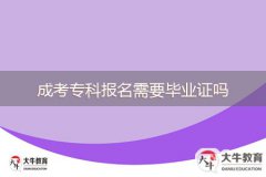 成考?？茍竺枰厴I(yè)證嗎