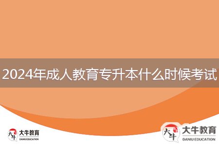 2024年成人教育專(zhuān)升本什么時(shí)候考試