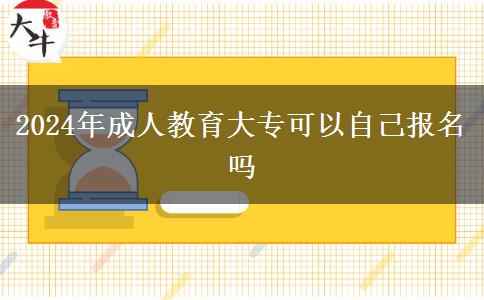 2024年成人教育大?？梢宰约簣?bào)名嗎
