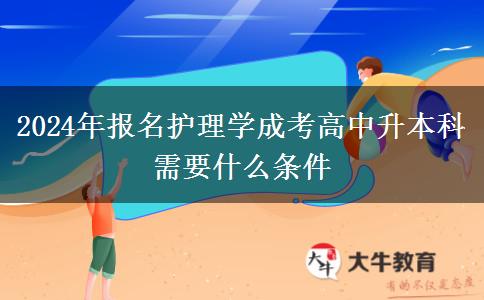 2024年報名護(hù)理學(xué)成考高中升本科需。</div>
                    <div   class=