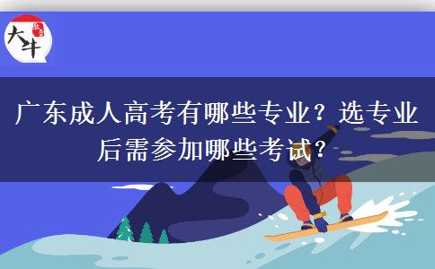 廣東成人高考有哪些專(zhuān)業(yè)？選專(zhuān)業(yè)后需參加哪些考試？