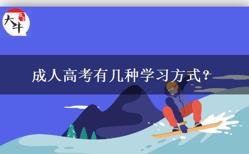 成人高考有幾種學(xué)習(xí)方式？