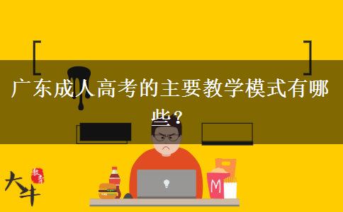 廣東成人高考的主要教學(xué)模式有哪些？