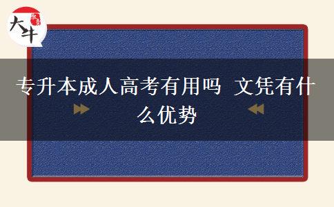 專(zhuān)升本成人高考有用嗎 文憑有什么優(yōu)勢(shì)