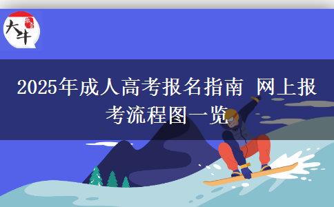 2025年成人高考報名指南 網上報考流程圖一覽