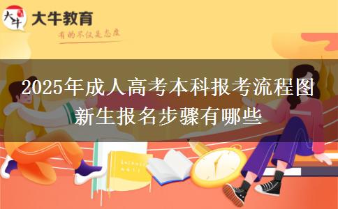 2025年成人高考本科報(bào)考流程圖 新生報(bào)名步驟有哪些
